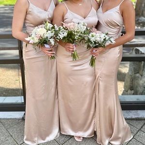 Revelry Rory Dress Gold Champagne Size 4